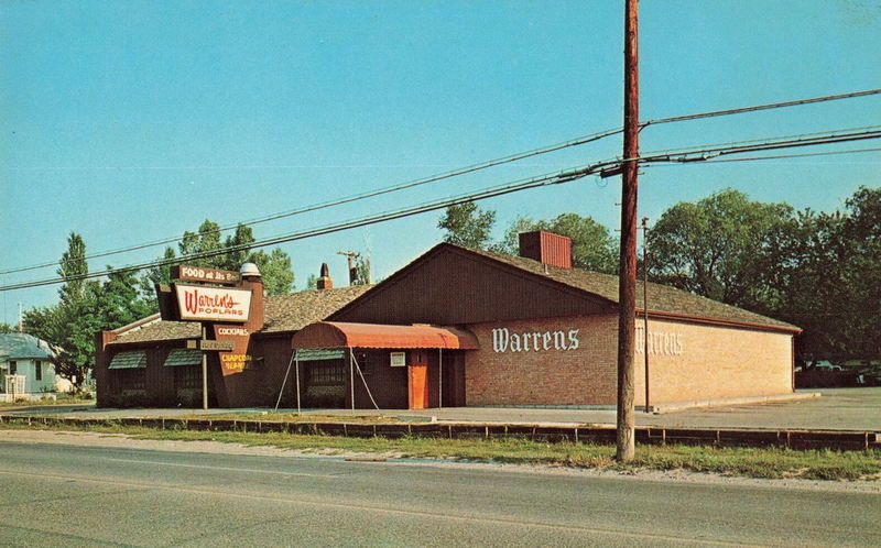 Warrens Poplars (Grapevine Restaurant) - Old Postcard